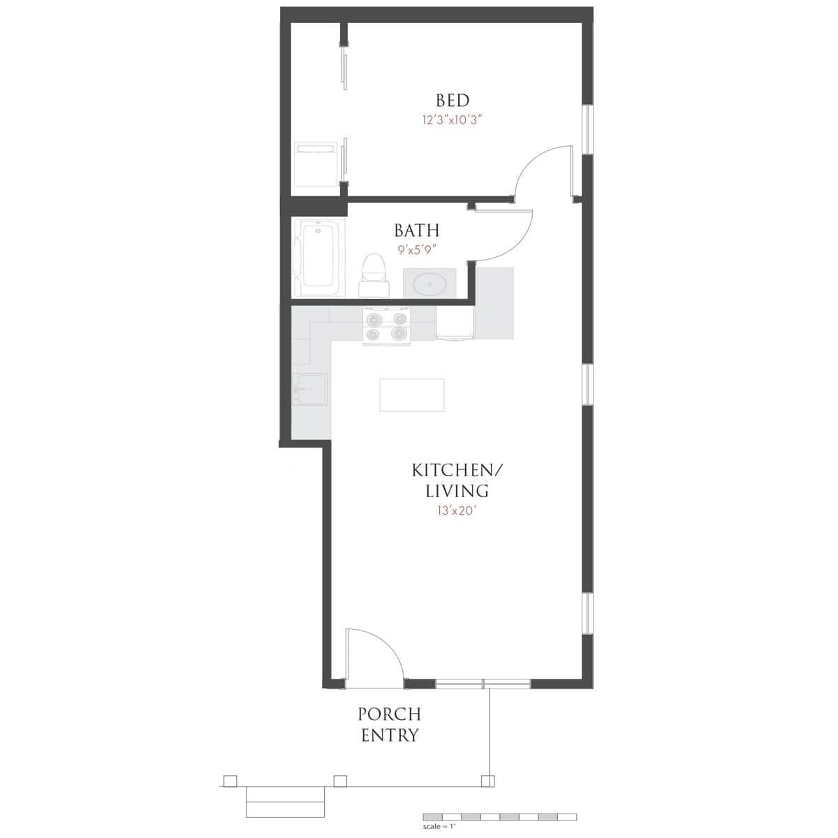 Grove Apartments Floor plan A