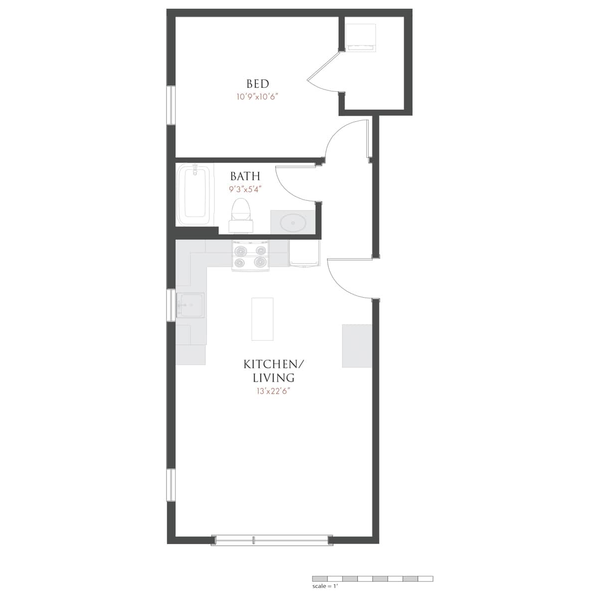 Grove Apartments Floor plan C