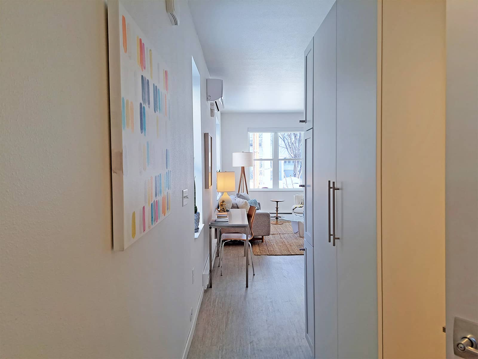 MODEL - Grove apartments hallway